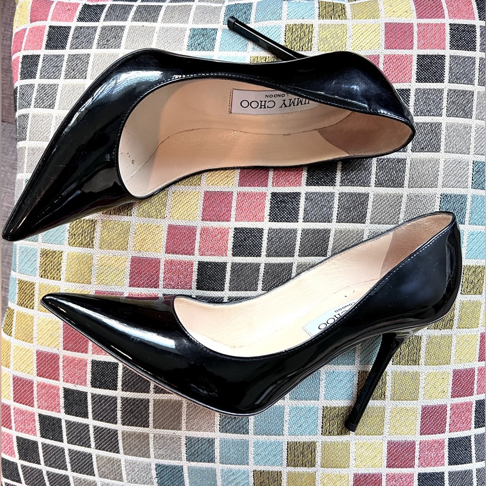 🖤 JIMMY CHOO ABEL BLACK PATENT
